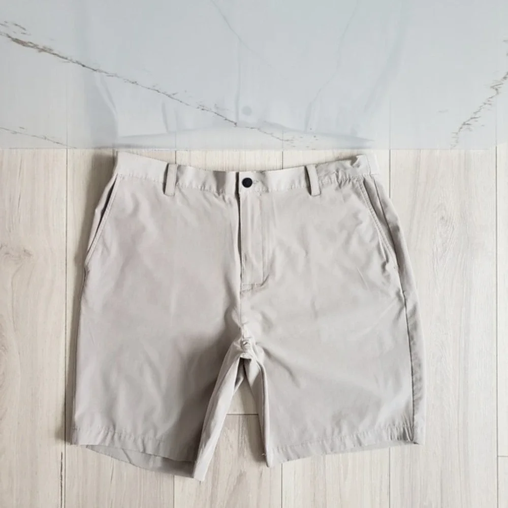Banana Republic Shorts Mens 40 Beige Performance‎ Tech Golf Chino Pocket